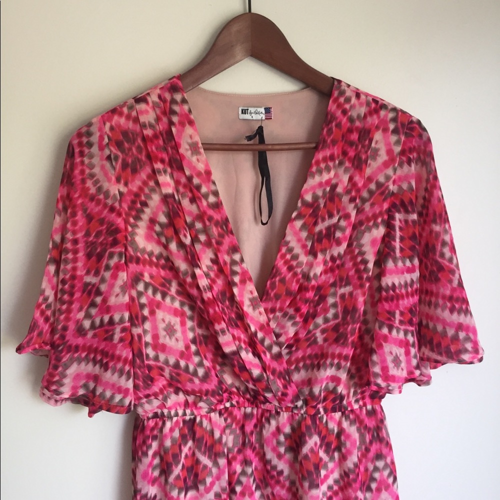 KUT From The Kloth | Printed Kimono Maxi Dress - Picture 2 of 5
